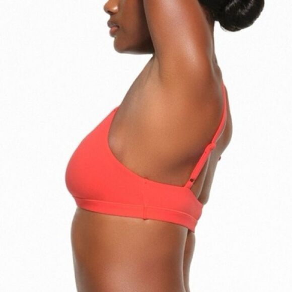 SKIMS Fits Everybody Triangle Bralette in Poppy Size Small - Picture 2 of 7